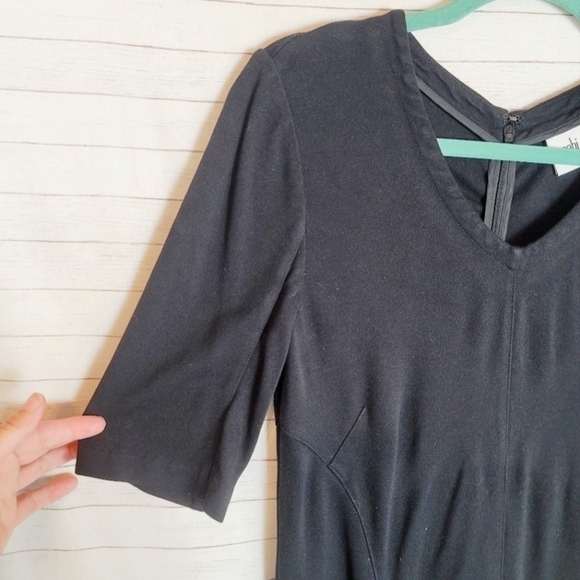 CAbi CLAIRE BLACK MIDI DRESS, SZ 6 - Picture 3 of 14